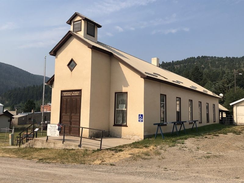 Marysville School House and Marker image. Click for full size.