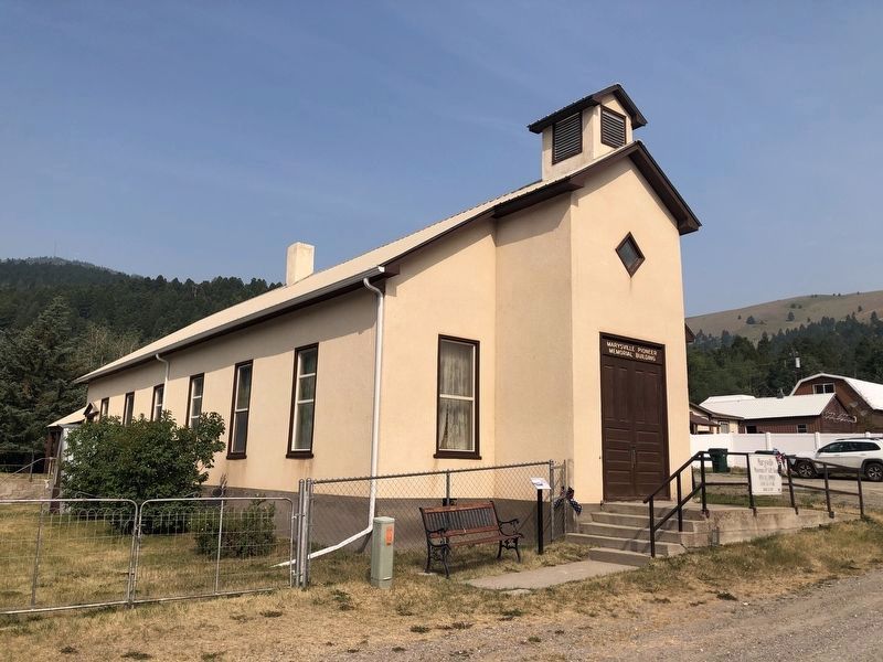 Marysville School House and Marker image. Click for full size.