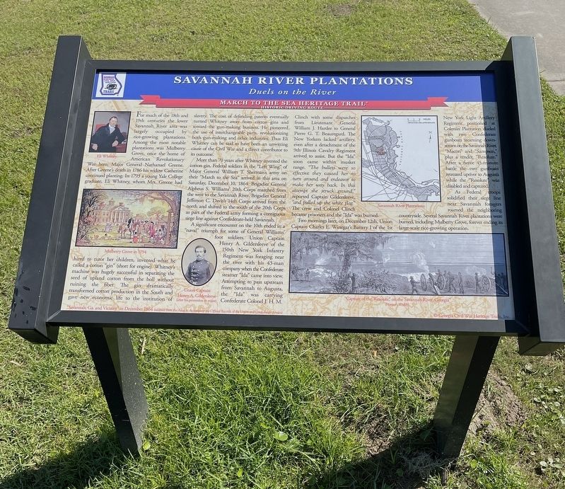 Savannah River Plantations Marker image. Click for full size.