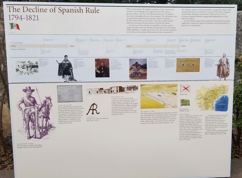 The Decline of Spanish Rule Marker image. Click for full size.