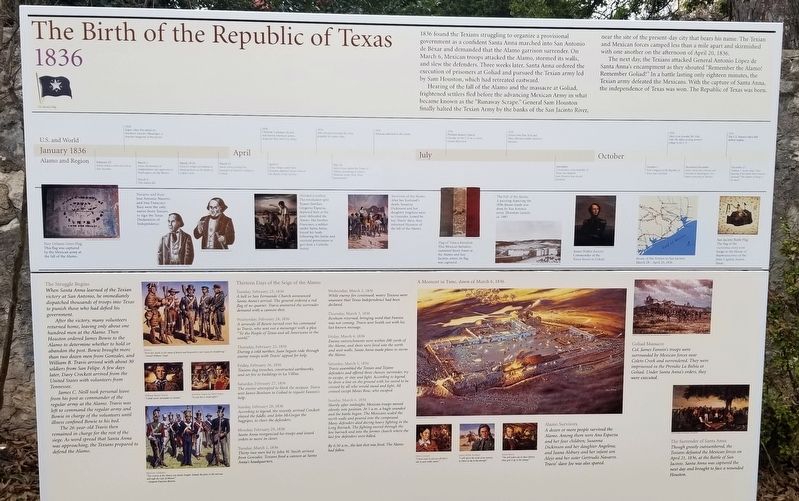 The Birth of the Republic of Texas Marker image. Click for full size.