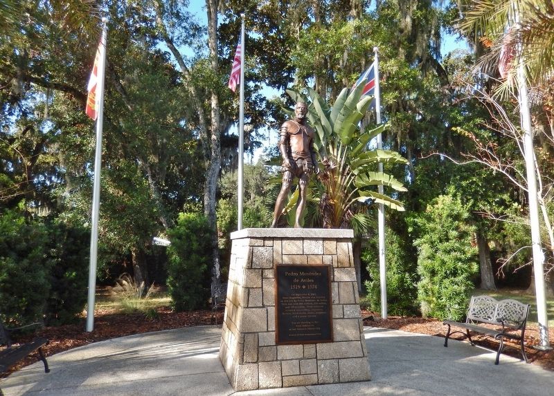 Pedro Men�ndez de Aviles Monument & Marker image. Click for full size.