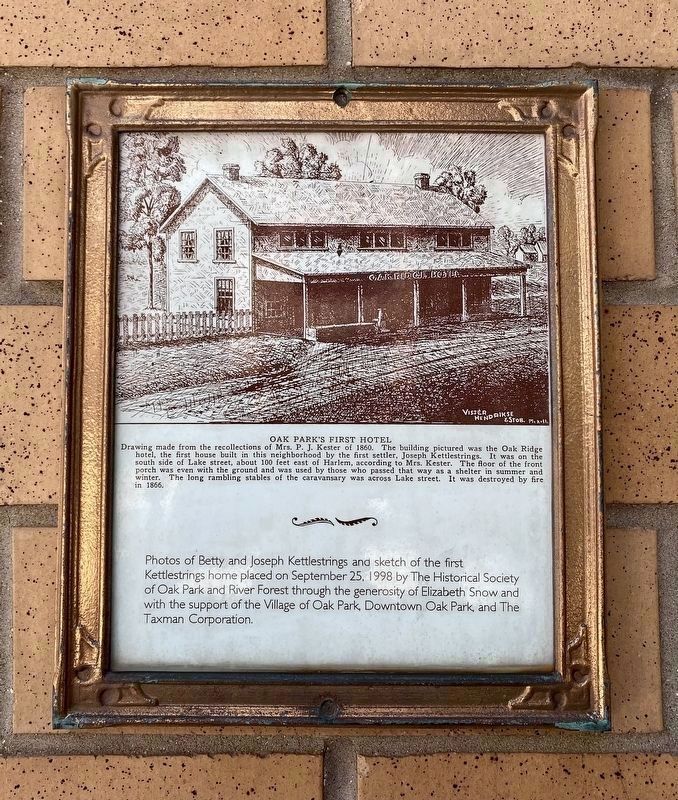 <i>Oak Park's First Hotel</i> illustration image. Click for full size.