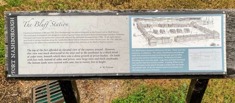 The Bluff Station Marker image. Click for full size.