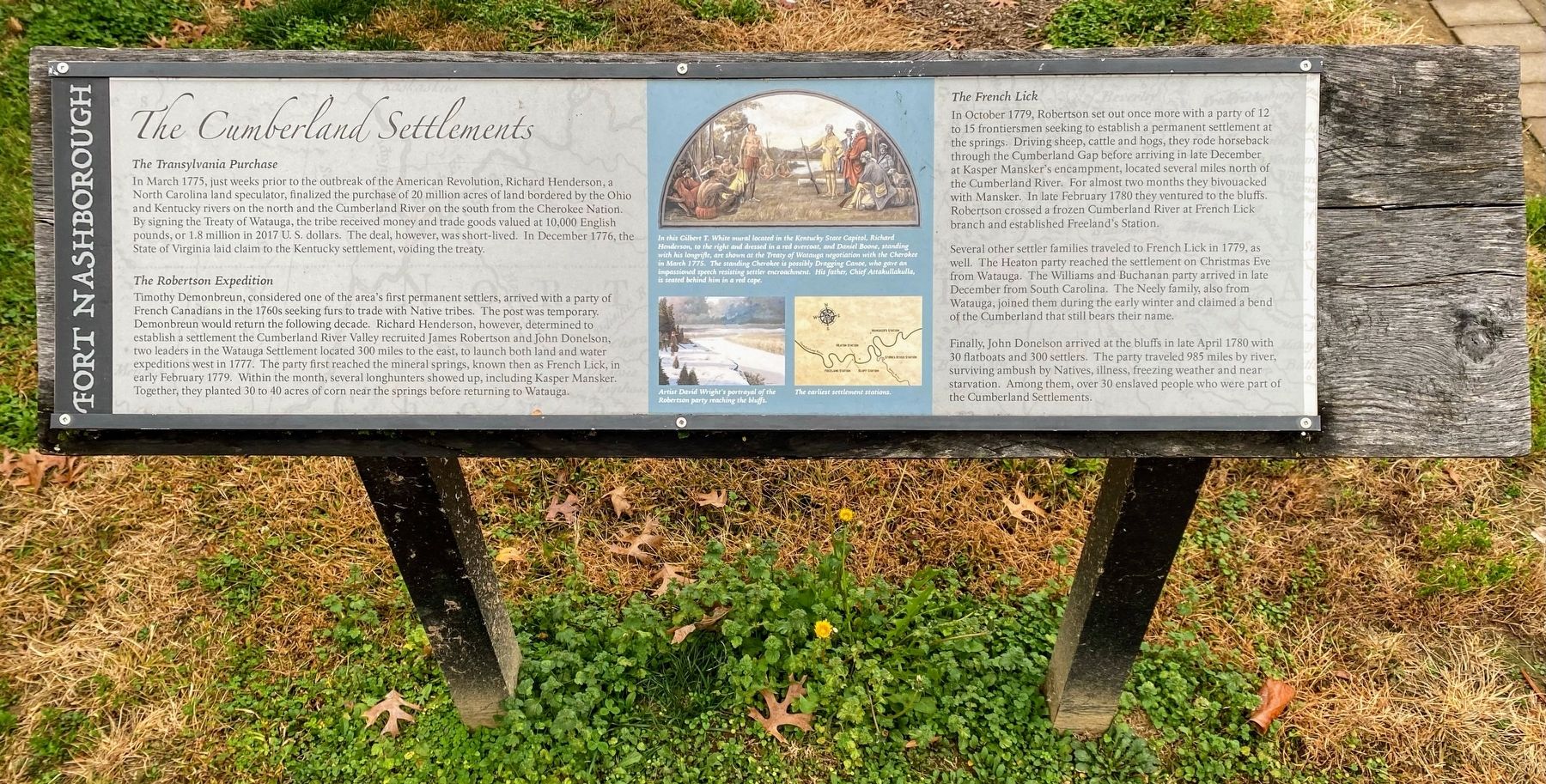 The Cumberland Settlements Marker image. Click for full size.