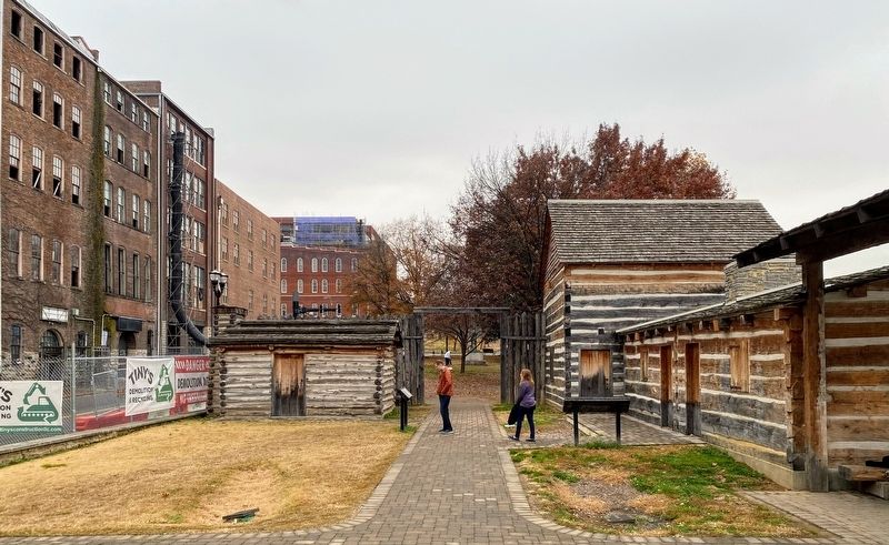 Fort Nashborough Reproduction image. Click for full size.