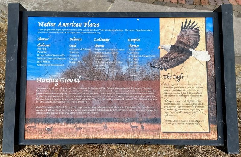Native American Plaza Marker image. Click for full size.
