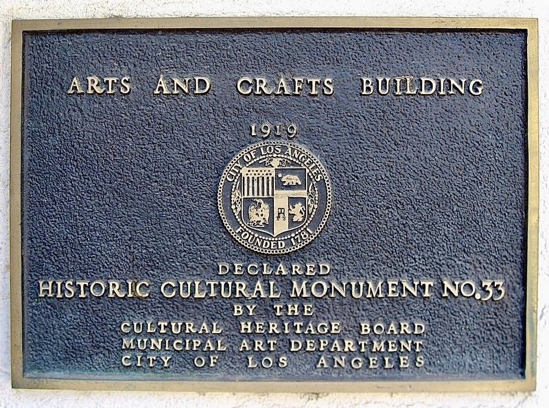Arts and Crafts Building Marker. Click for full size. Arts and Crafts Building Marker image. Click for full size.