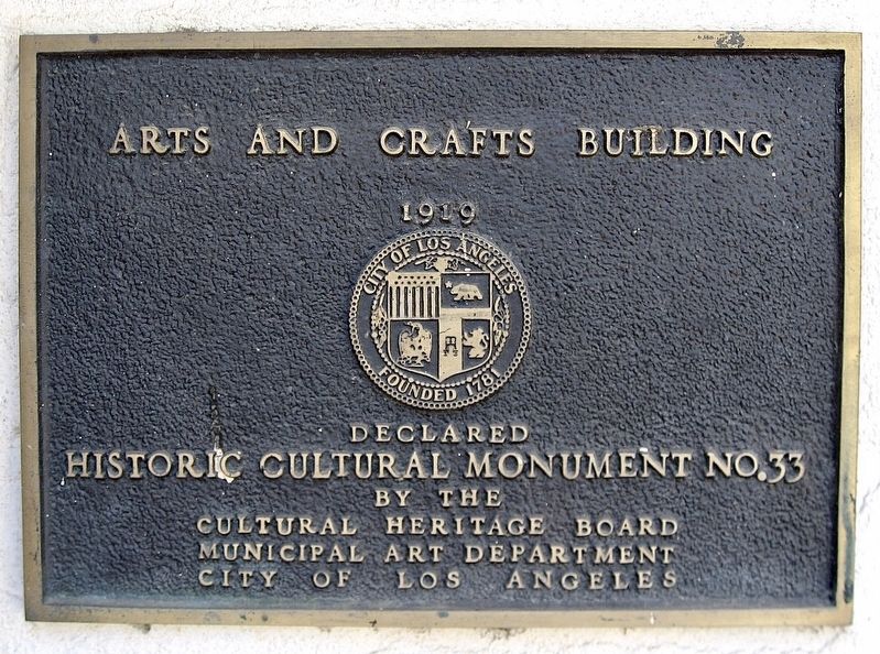Arts and Crafts Building Marker image. Click for full size.