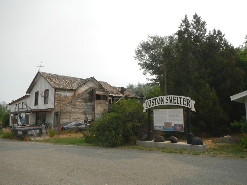 Toston Smelter Marker image. Click for full size.
