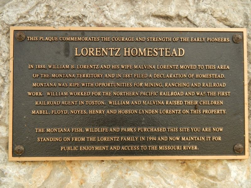 Lorentz Homestead Marker image. Click for full size.