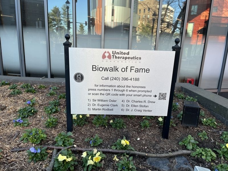Biowalk of Fame signage image. Click for full size.
