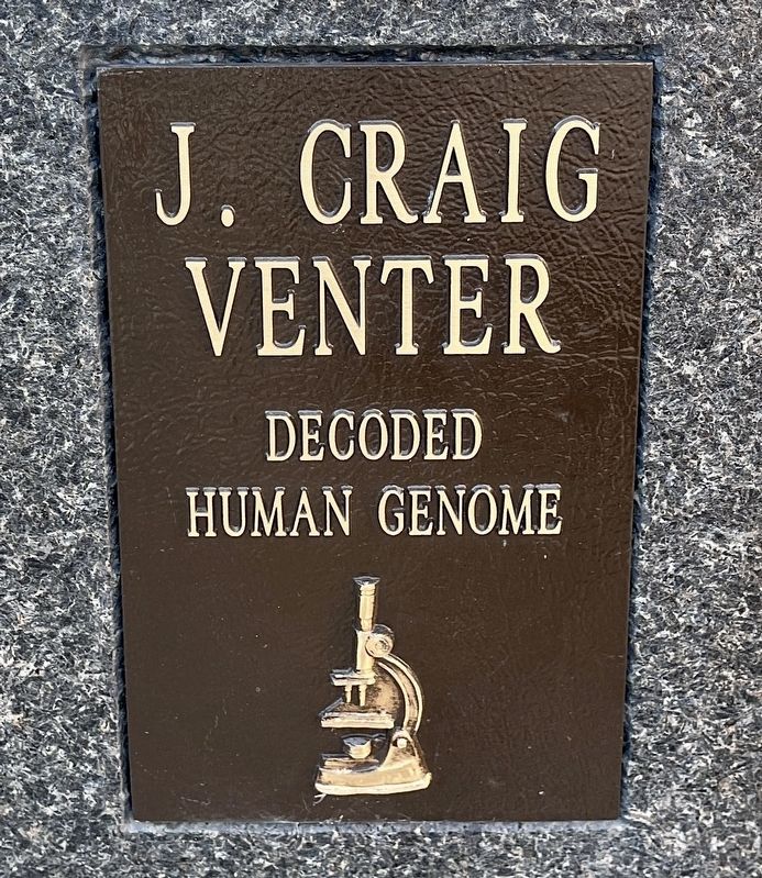J. Craig Venter Marker image. Click for full size.