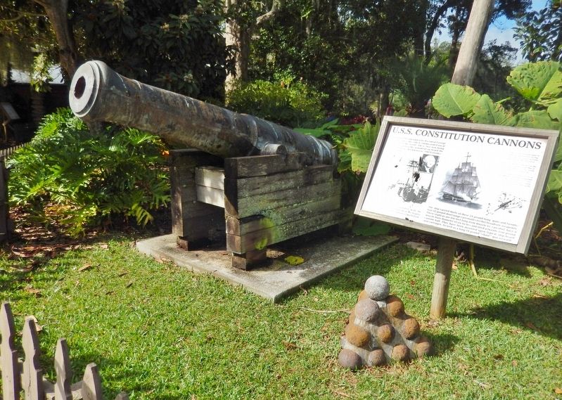 U.S.S. Constitution Cannon & Marker image. Click for full size.