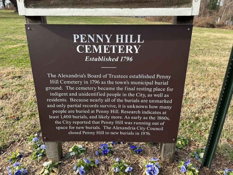 Penny Hill Cemetery Marker image. Click for full size.