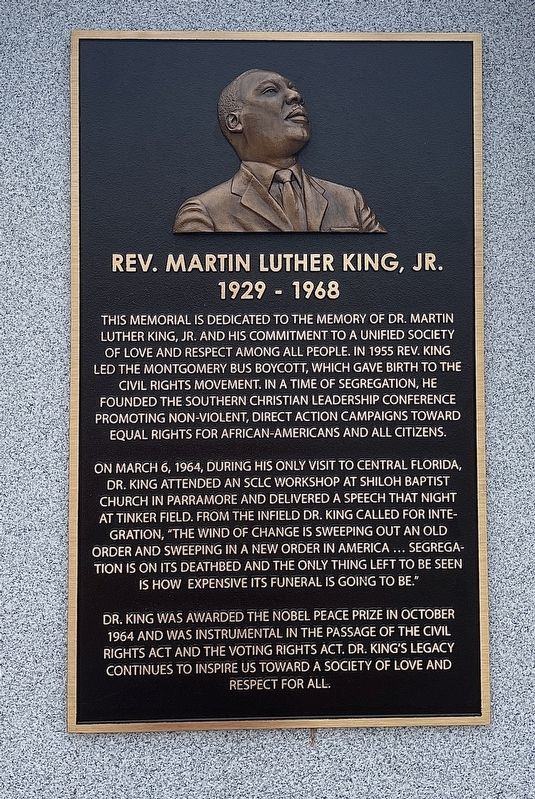 Rev. Martin Luther King, Jr. Marker image. Click for full size.
