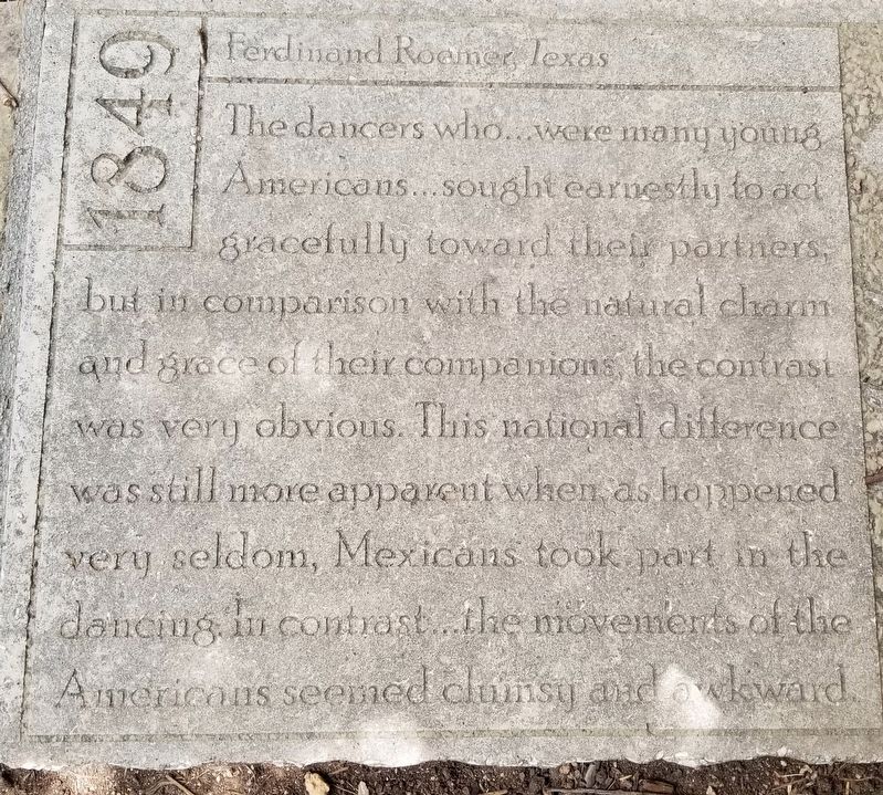 Closeup of the American Dancers Marker. Click for full size. Closeup of the American Dancers Marker image. Click for full size.