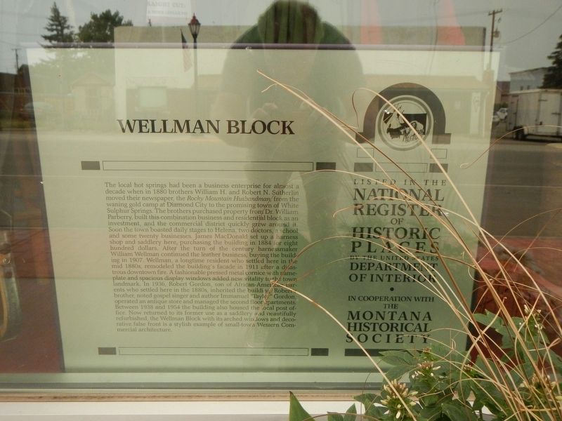 Wellman Block Marker image. Click for full size.