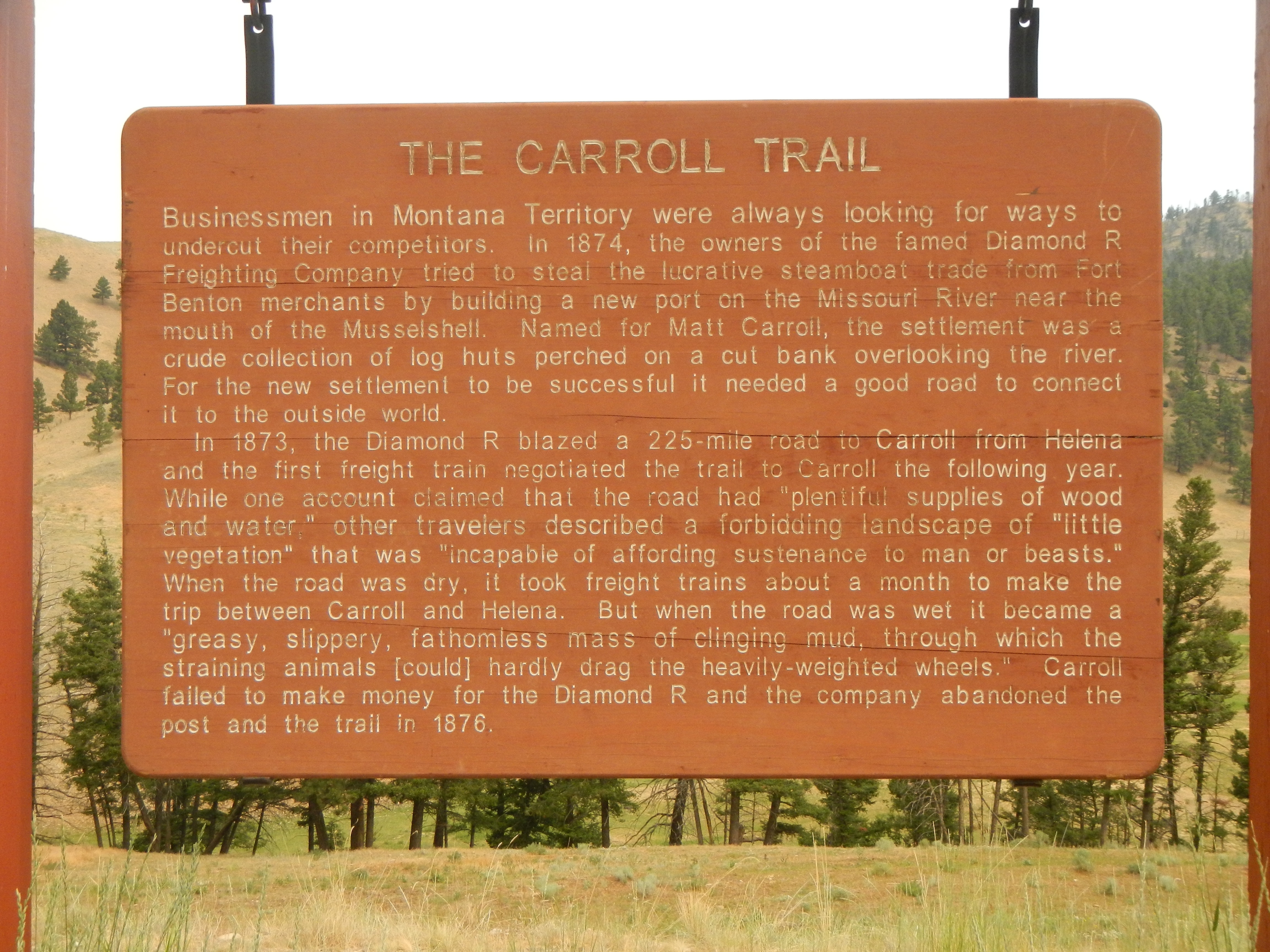 The Carroll Trail Marker