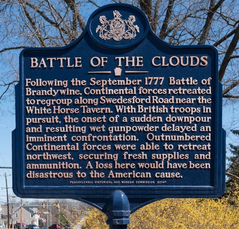Battle of the Clouds Marker image. Click for full size.
