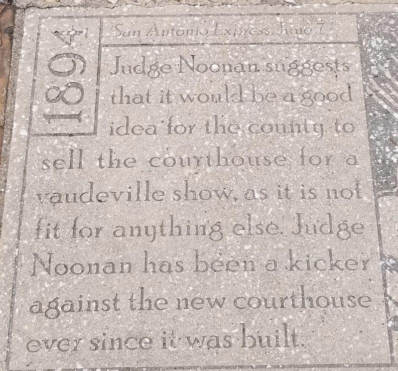 Closeup of the Sell the Courthouse Marker image. Click for full size.