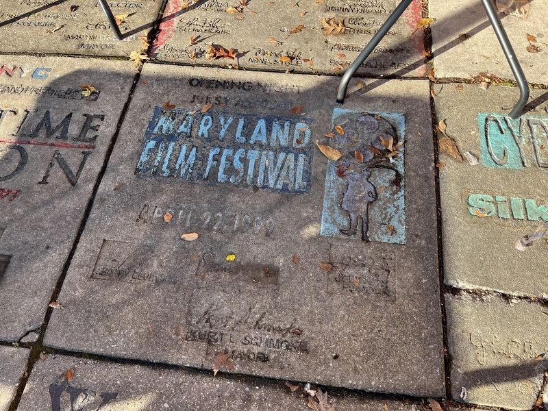 First Annual Maryland Film Festival Marker image. Click for full size.