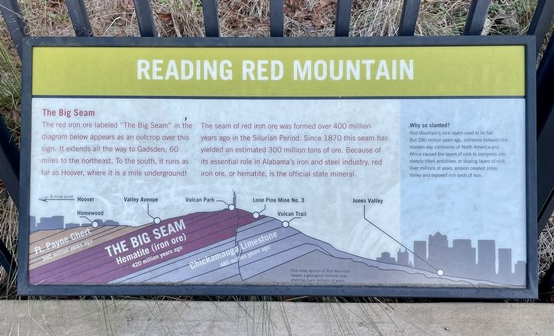 Reading Red Mountain Marker image. Click for full size.