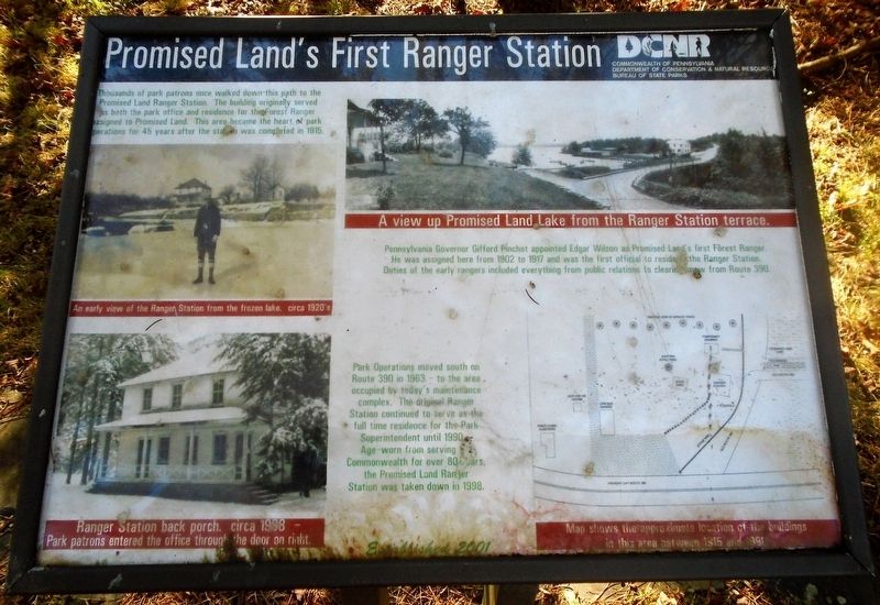Promised Land's First Ranger Station Marker image. Click for full size.