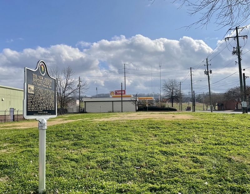 Former location of the 1946 New Pilgrim Baptist Church. image. Click for full size.