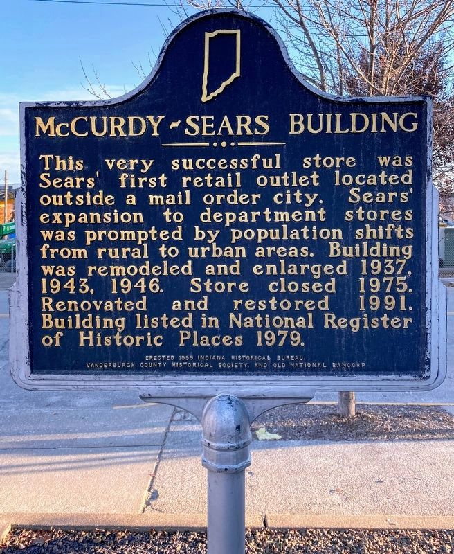 McCurdy - Sears Building Marker (reverse) image. Click for full size.