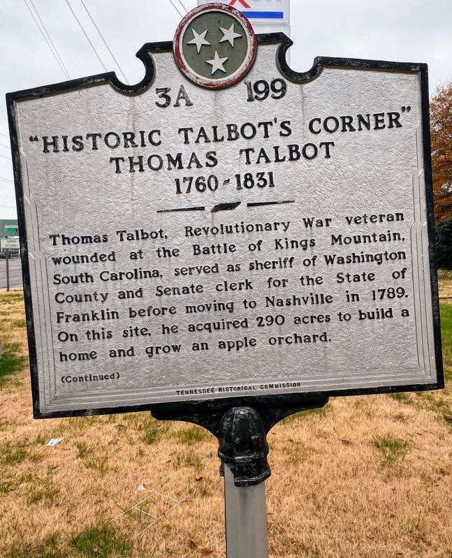 "Historic Talbot's Corner" / Thomas Talbot 1760-1831 Marker image. Click for full size.