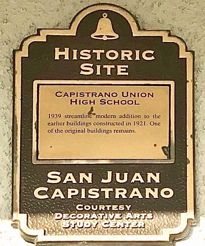 Capistrano Union High School Marker image. Click for full size.