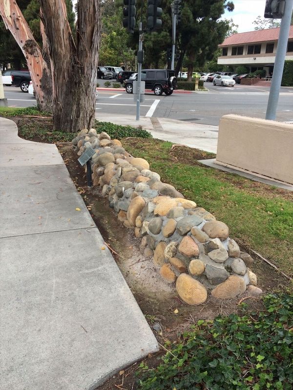 Mission Orchard Wall Foundations Marker. Click for full size. Mission Orchard Wall Foundations Marker image. Click for full size.