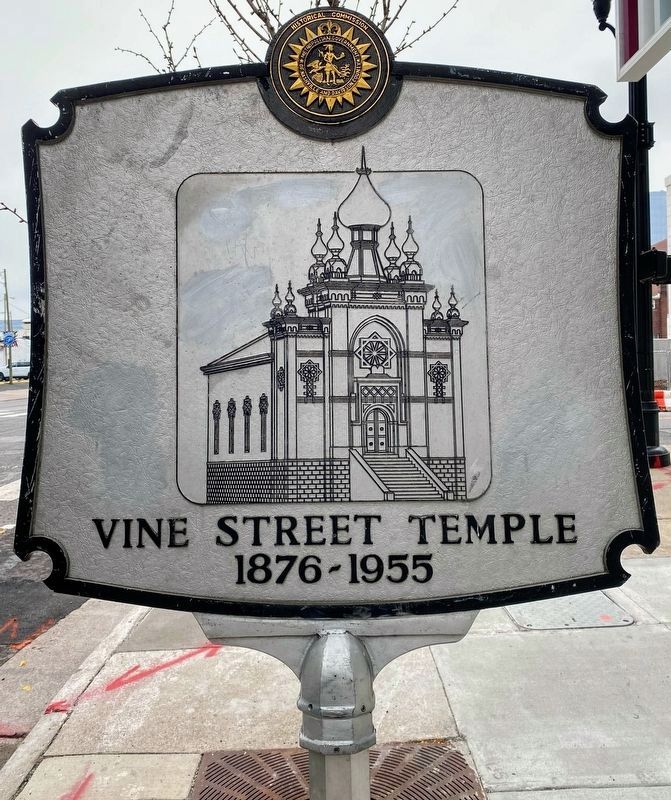 Vine Street Temple Marker (Rear) image. Click for full size.