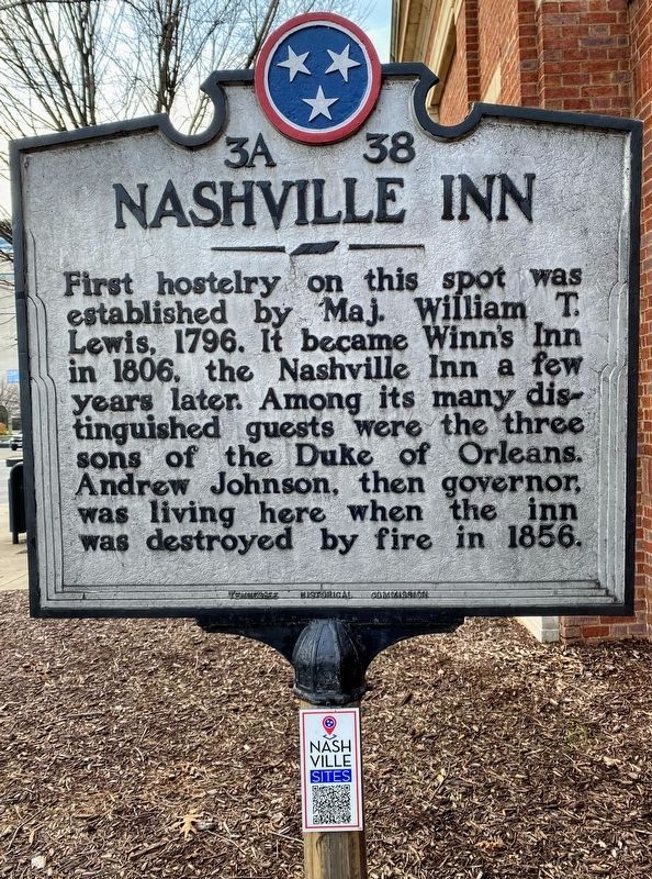 Nashville Inn Marker image. Click for full size.
