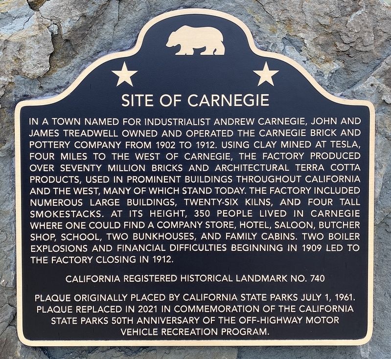 Site of Carnegie Marker image. Click for full size.