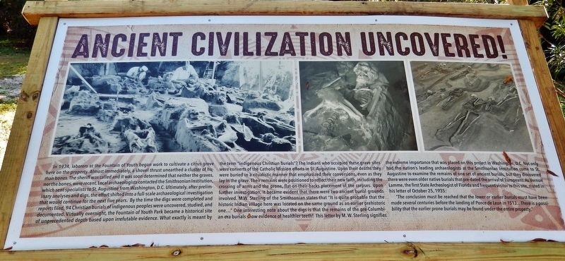 Ancient Civilization Uncovered! Marker image. Click for full size.