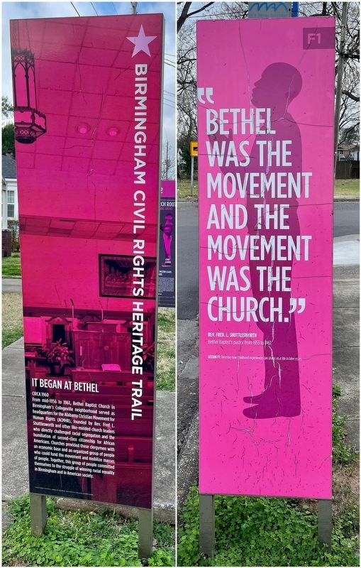 It Began at Bethel paired marker image, Touch for more information