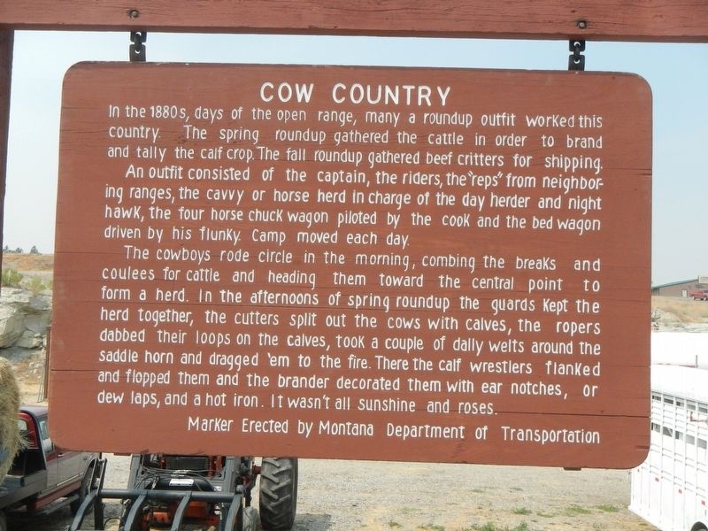 Cow Country Marker image. Click for full size.