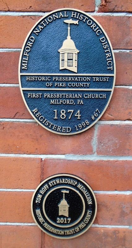 First Presbyterian Church Marker and Medallion image. Click for full size.