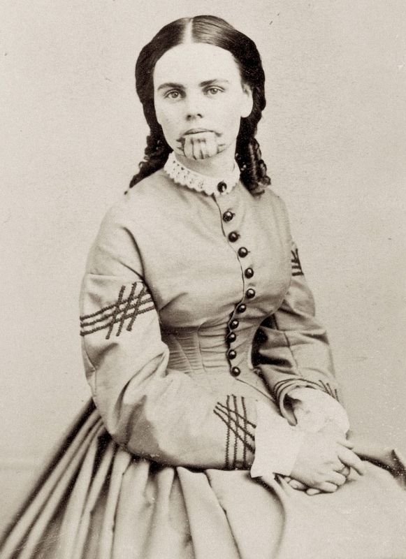 Olive Ann Oatman Fairchild image. Click for full size.