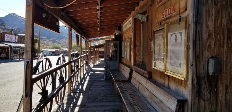 The view of the Olive Ann Oatman Fairchild Marker from the street image. Click for full size.