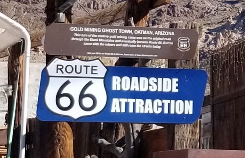 Gold Mining Ghost Town, Oatman, Arizona Marker image. Click for full size.