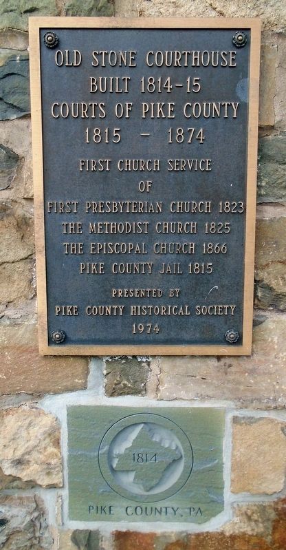 Old Stone Courthouse Marker image. Click for full size.