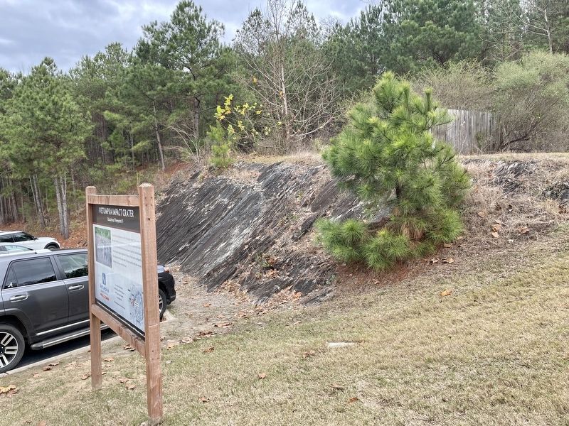 Wetumpka Impact Crater metamorphic bedrock. image, Touch for more information