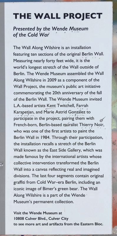 Berlin Wall Marker image. Click for full size.