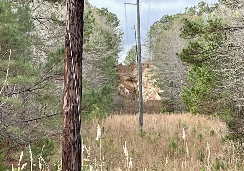 The cliffs of the Wetumpka Impact Crater image. Click for full size.
