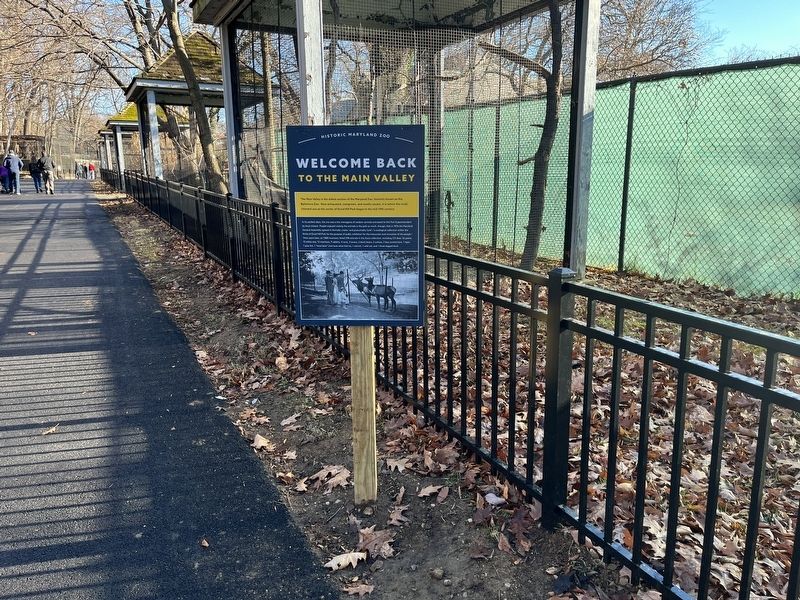 Welcome Back to the Main Valley Marker image. Click for full size.