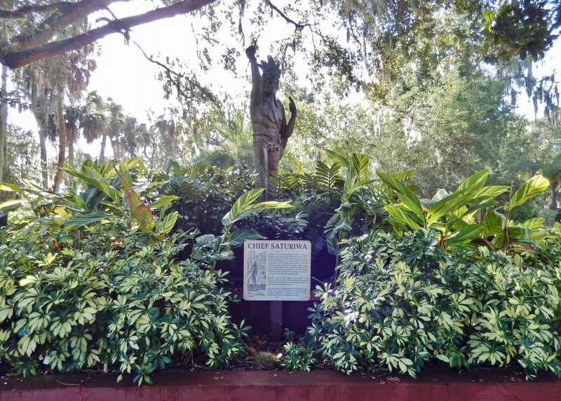 Chief Saturiwa Marker. Click for full size. Chief Saturiwa Marker image. Click for full size.