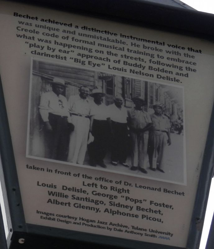 Sidney Bechet Marker image. Click for full size.